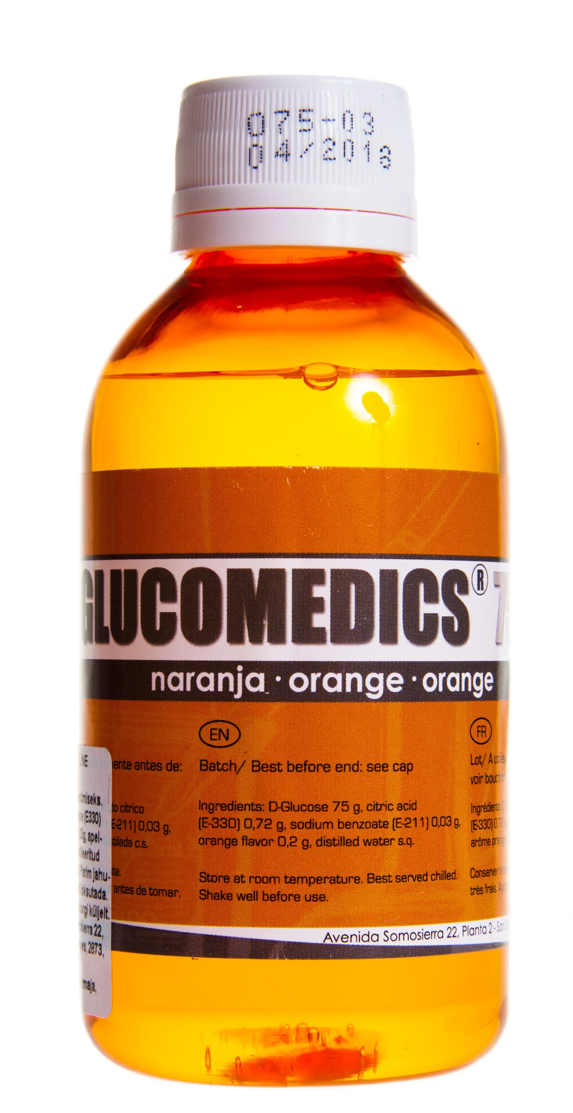 Glucomedics Glükoosijook 75g/200ml Apelsinimaitseline